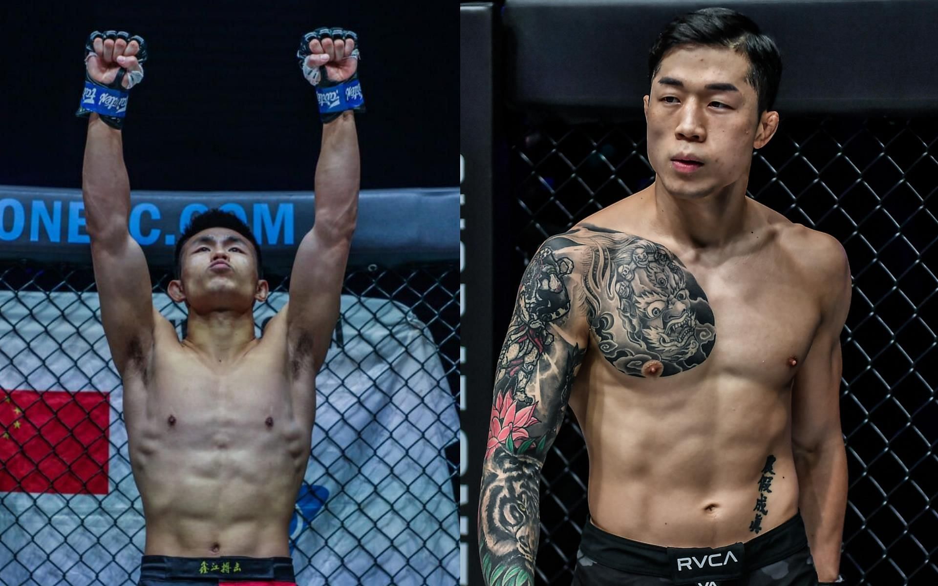 Kim Jae Woong (Right) is not too wary of Tang Kai (Left). | [Photos: ONE Championship]