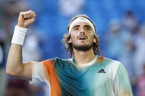 Stefanos Tsitsipas at the 2022 Australian Open: Day 6