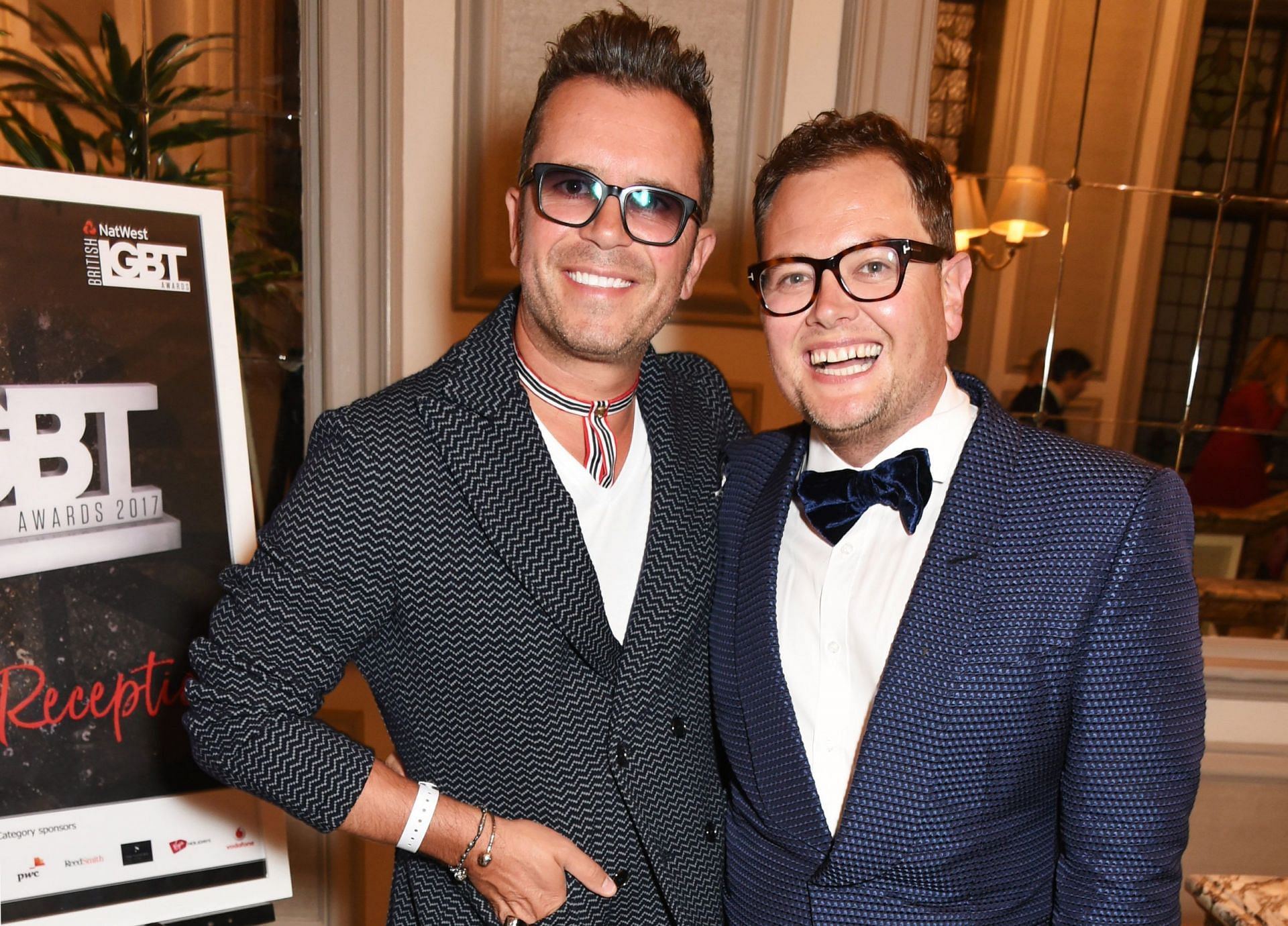 Alan Carr and with now estranged husband Paul Drayton (Image via David M. Bennet/Getty Images)