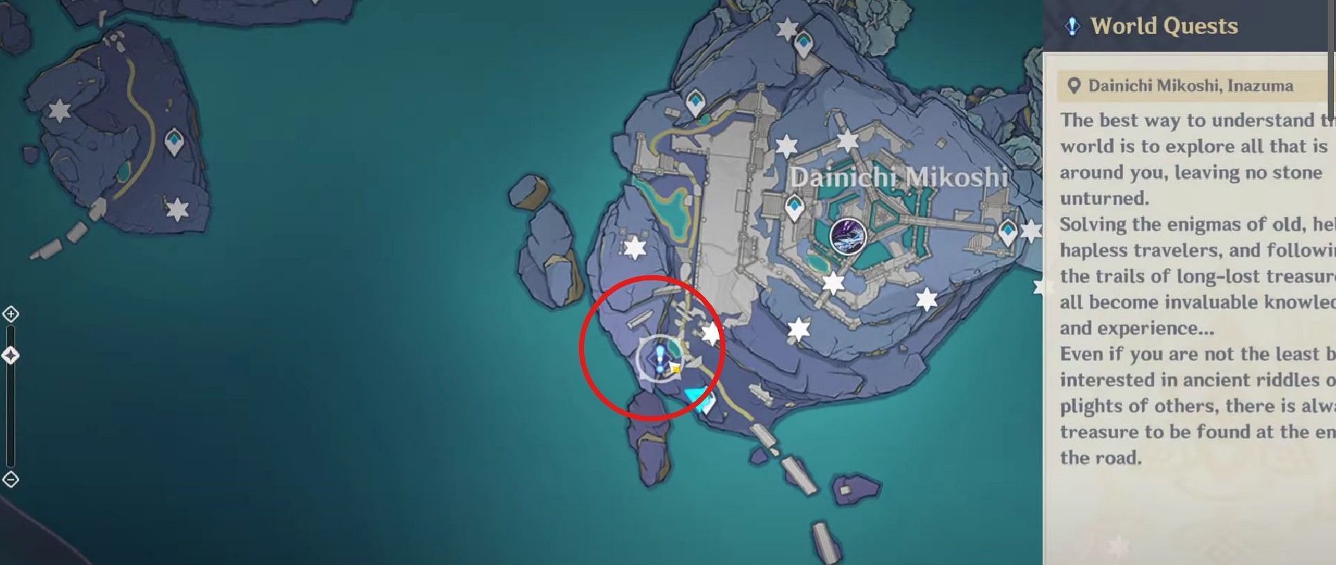 Location of suspect ghost NPCs in Genshin Impact (Image via Genshin Impact)