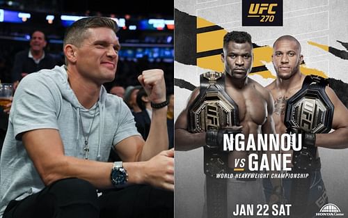 Stephen Thompson (left) and Francis Ngannou & Ciryl Gane (right) [Image credits: @wonderboymma and @francisngannou on Instagram]