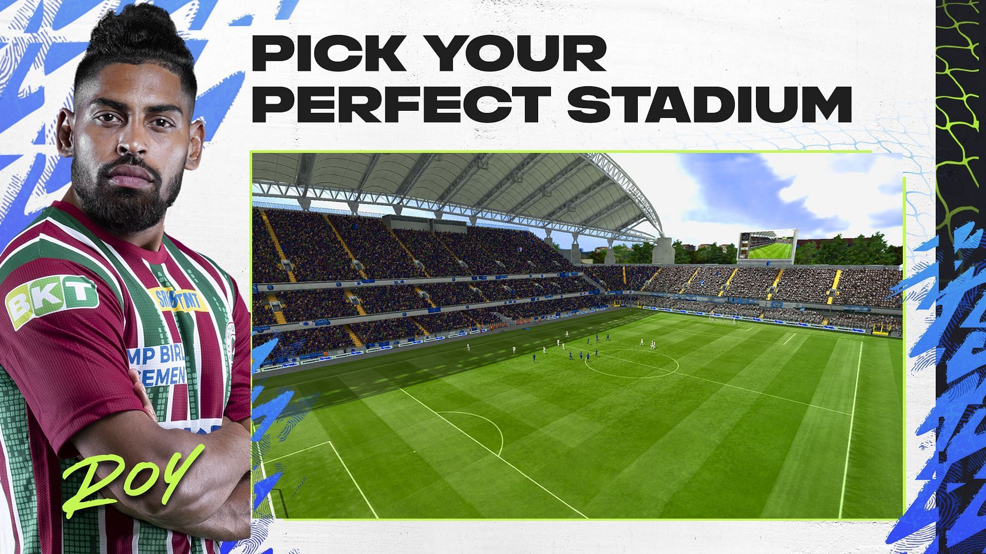 Players can choose their ideal stadium (Image via Sportskeeda)