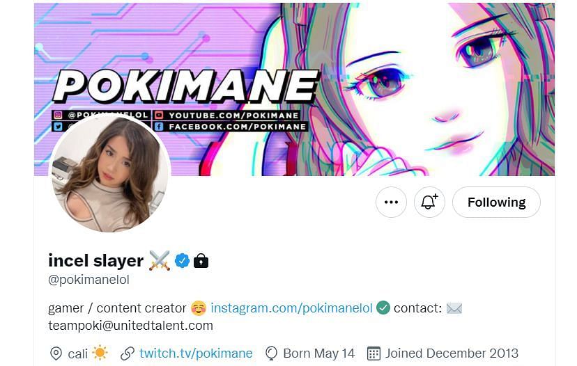 Poki has changed her name on Twitter (Image via pokimanelol/Twitter)