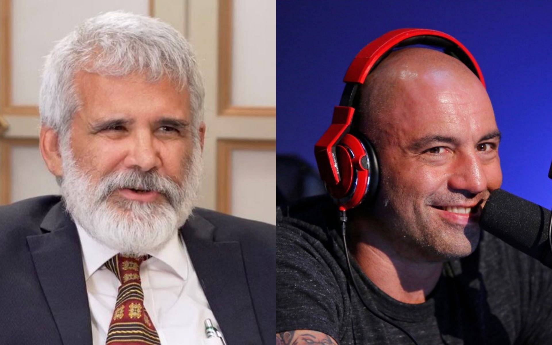 Dr. Robert Malone (left) and Joe Rogan (right) [Image Courtesy: @GETTRofficial and @nypost on Twitter]