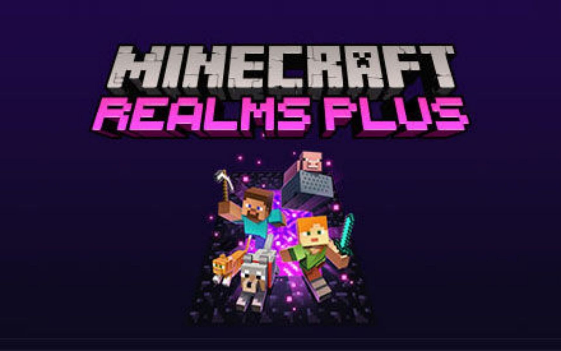 Realm Plus Banner for Bedrock Edition (Image via Minecraft Fandom)