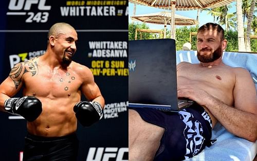 Robert Whittaker (L) and Jan Blachowicz (R) via Instagram @robwhittakermma and @janblachowicz