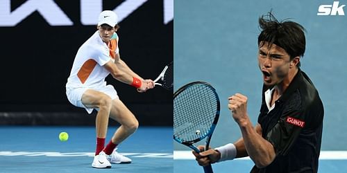 Jannik Sinner plays Taro Daniel in the third round of the Australian Open