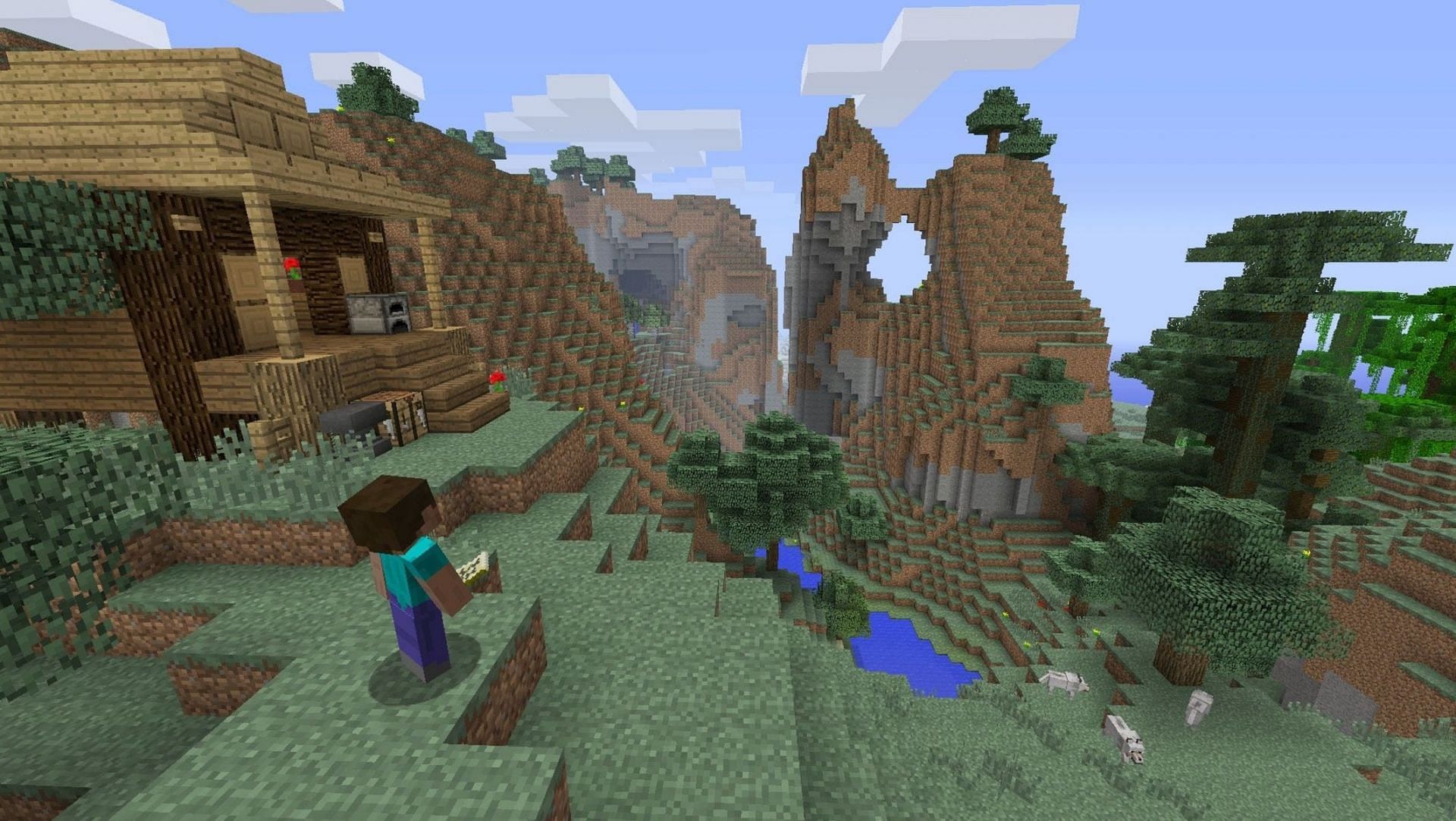 Minecraft&#039;s visuals have remained consistent for most of its lifetime (Image via Mojang)