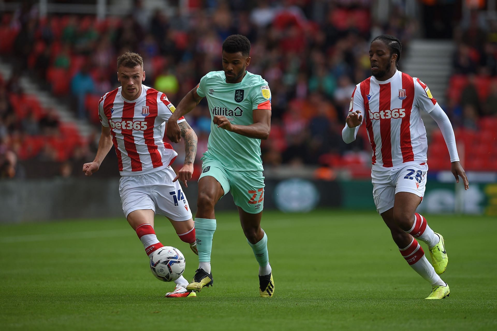 Stoke City face Huddersfield Town on Friday