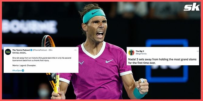 Twitter hails Rafael Nadal's courage and spirit as he charges into 2022 Australian Open final