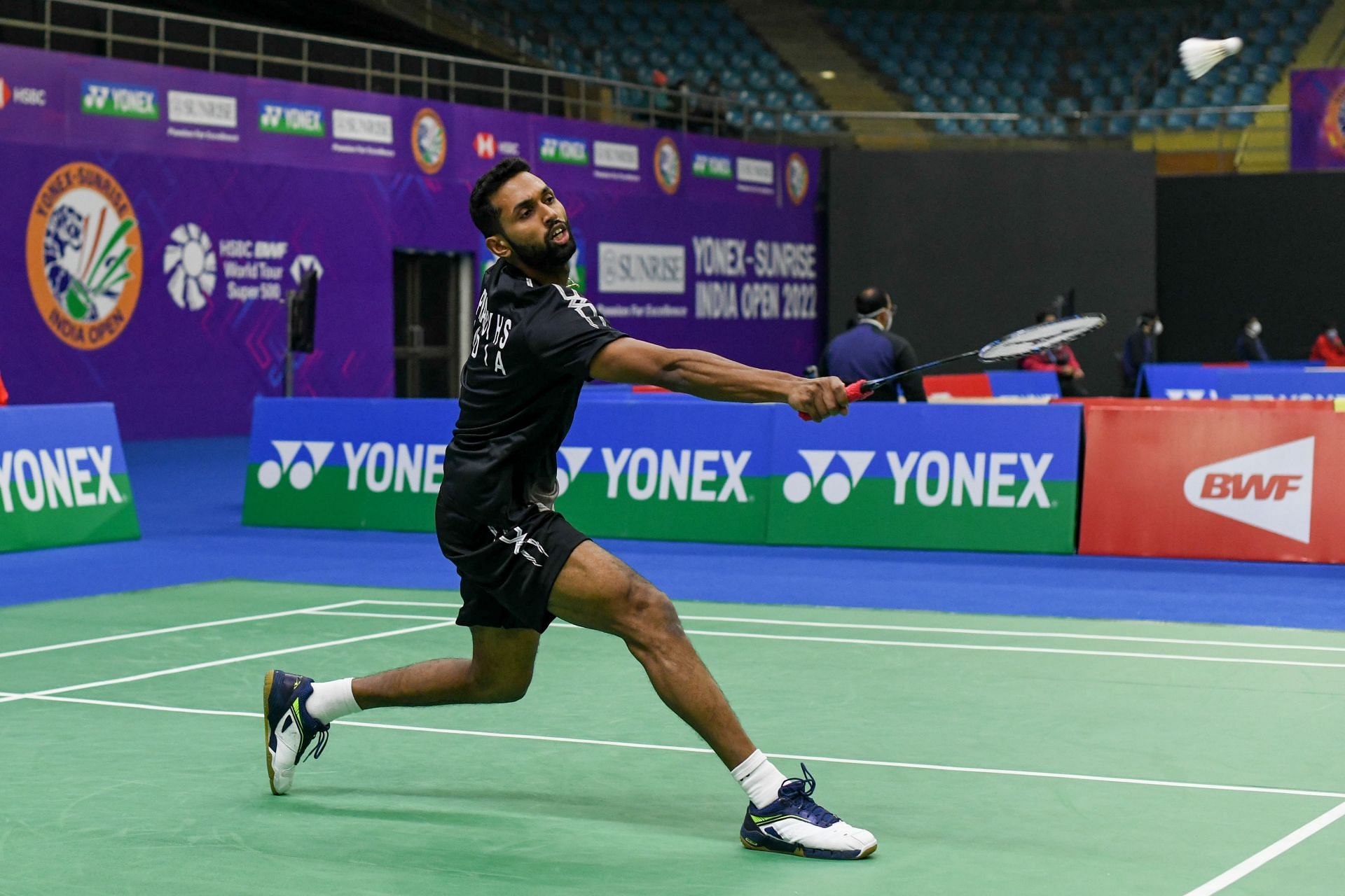 Fifth seed HS Prannoy beat Danylo Bosniuk of Ukraine 21-14, 21-18 in the men&#039;s singles first round in Lucknow on Tuesday (Picture: BAI)