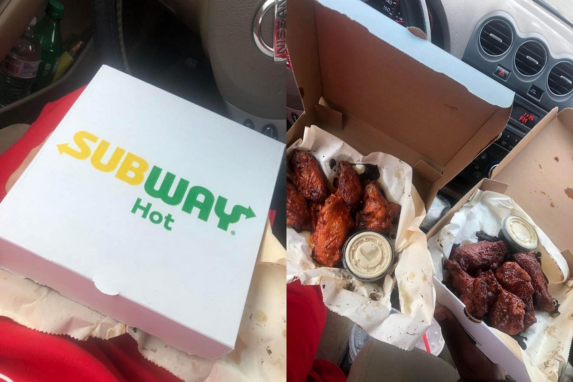 Subway chicken wings hoax (Image via saycheesetv/Instagram)