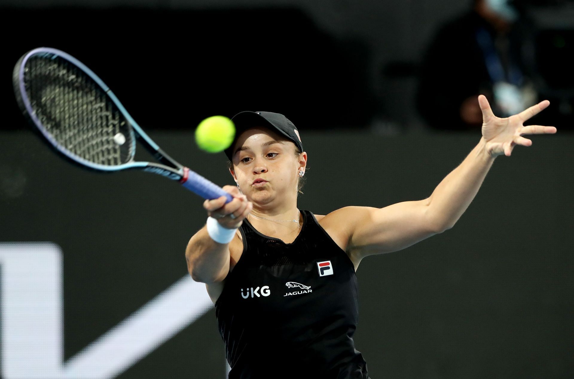 Ashleigh Barty in action at 2022 Adelaide International 1