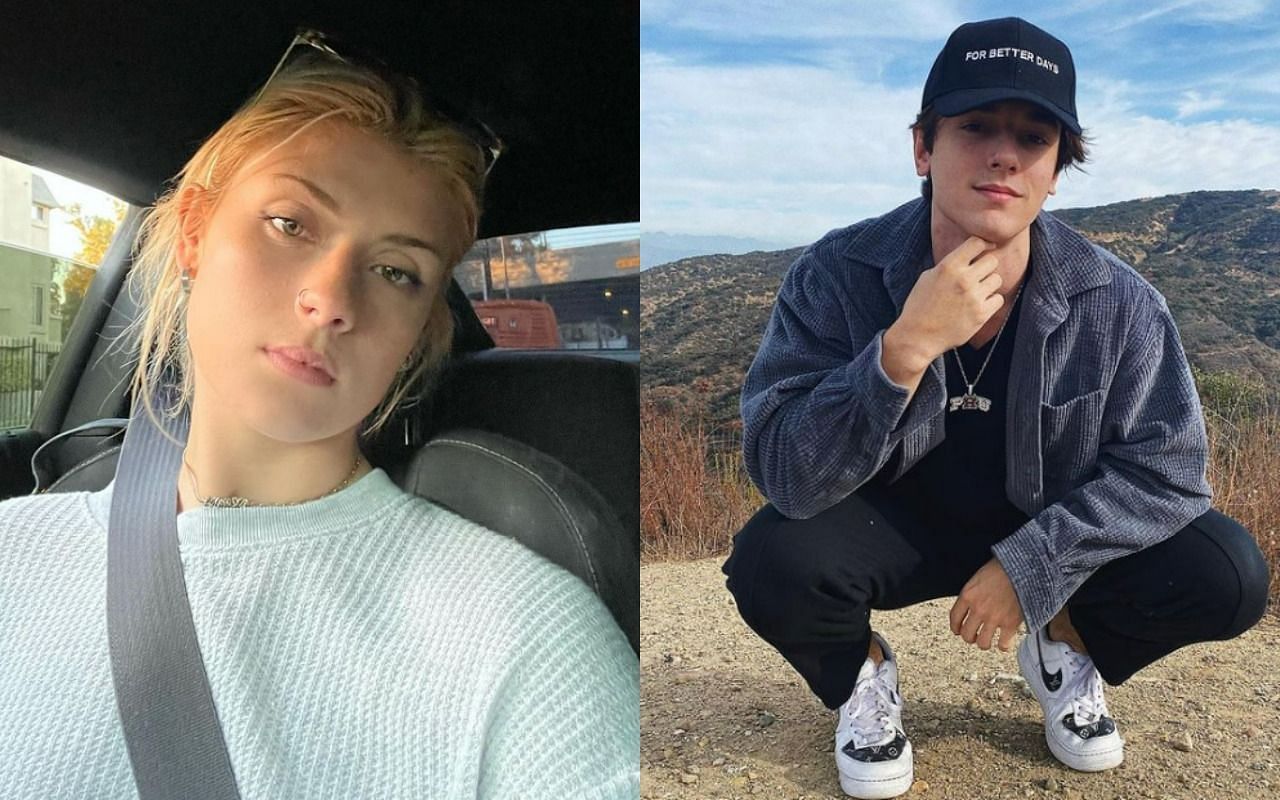 Internet fumes with anger after Faith Ordway calls out Bryce Hall for forcing her to kiss him (Image via faithordway &amp; brycehall/ Instagram)