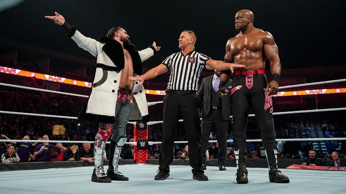 Seth Rollins wrestled Bobby Lashley on Monday night