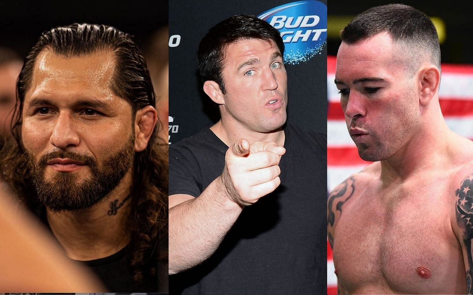Jorge Masvidal, Chael Sonnen, and Colby Covington (left to right) [Credits: @gamebredfighter, @colbycovmma via Instagram]