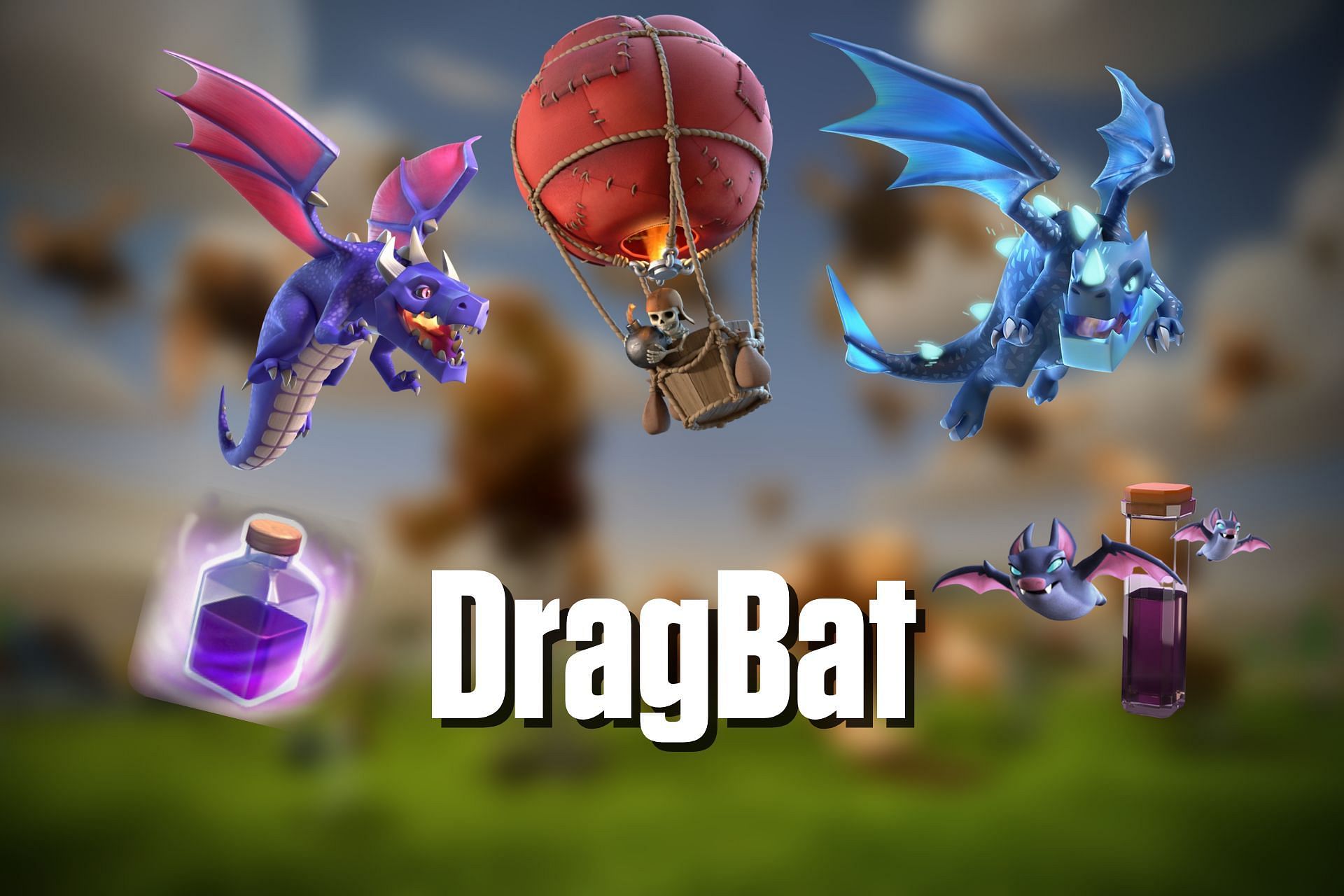 Use the DragBat attack strategy in Clash of Clans (Image via Sportskeeda)