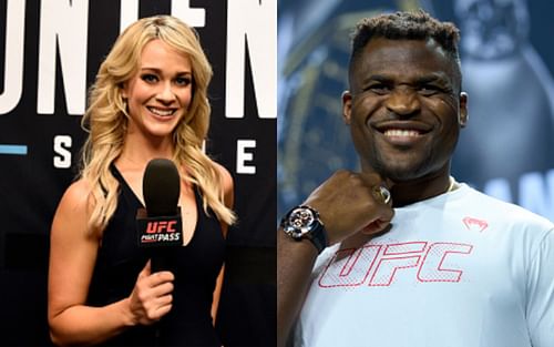 Laura Sanko (left); Francis Ngannou (right)