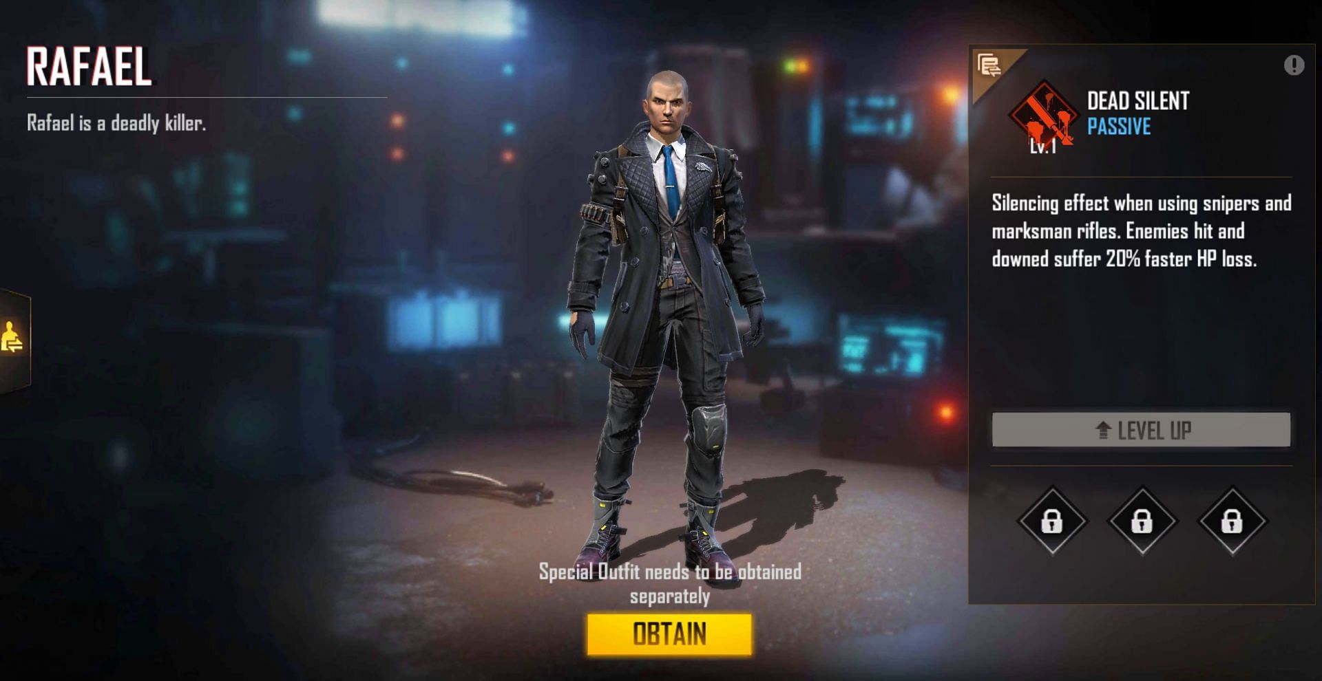 Free Fire में Rafael (Image via Garena)