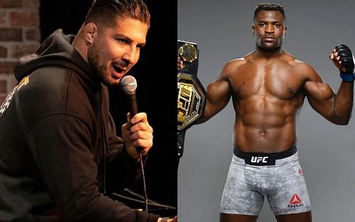 Brendan Schaub (left) and Francis Ngannou (right)