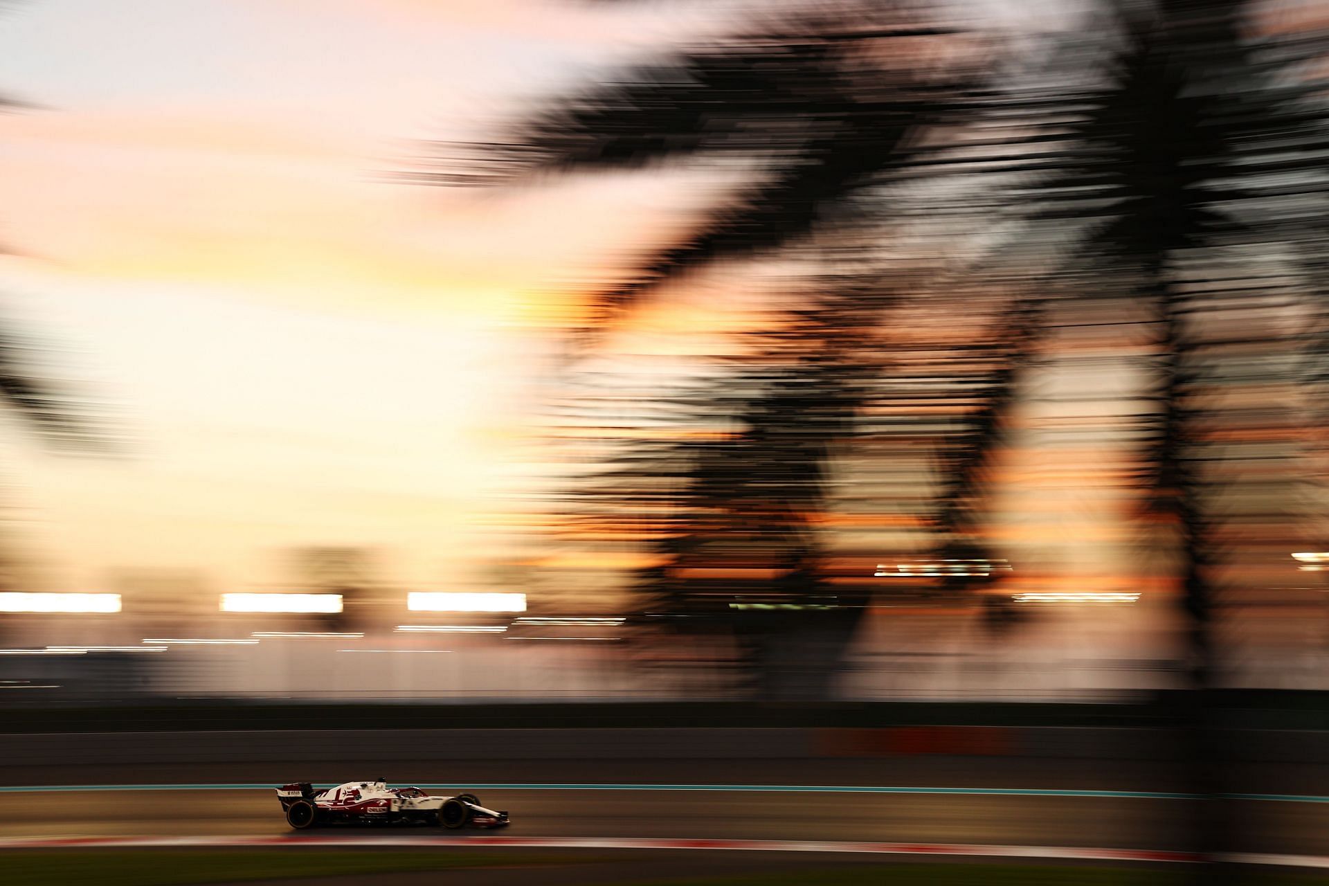 Valtteri Bottas in the Alfa Romeo Racing C41 during the testing at Yas Marina