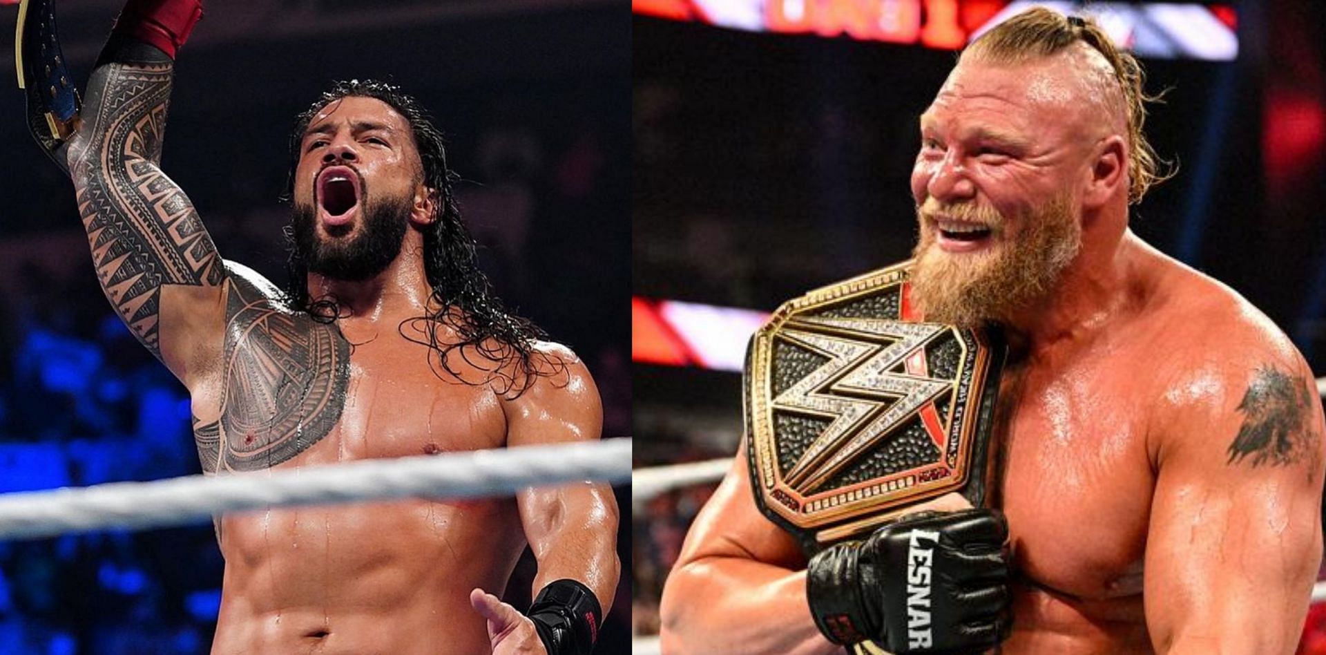 WWE चैंपियन ब्रॉक लैसनर और रोमन रेंस के बीच भविष्य में मैच होगा