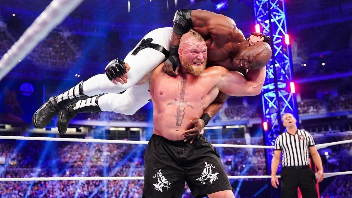 Brock Lesnar and Bobby Lashley went to war with each other