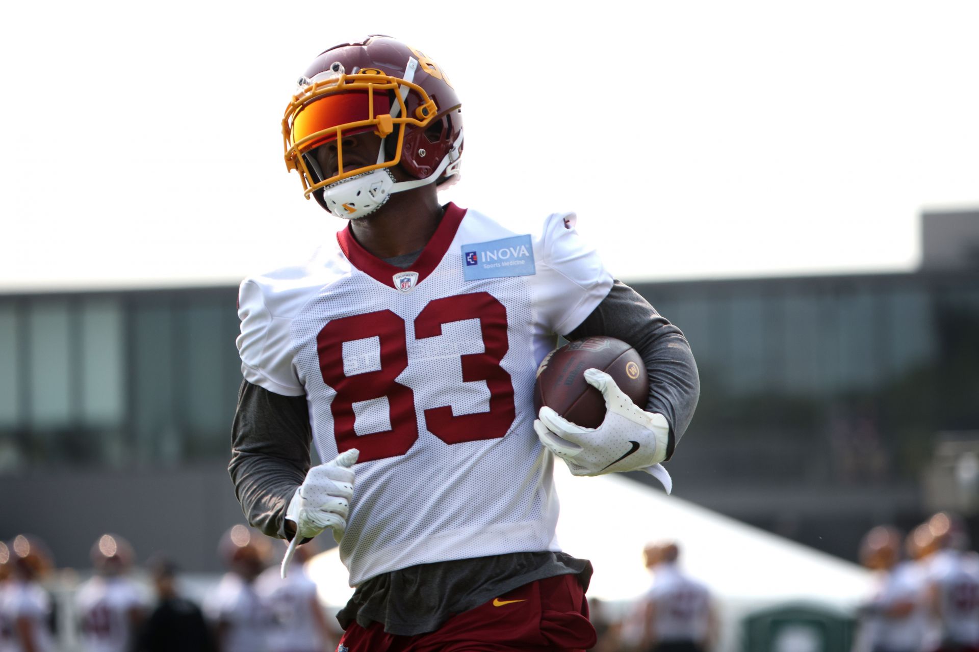 Washington Football Team tight end Ricky Seals-Jones (83) lines up