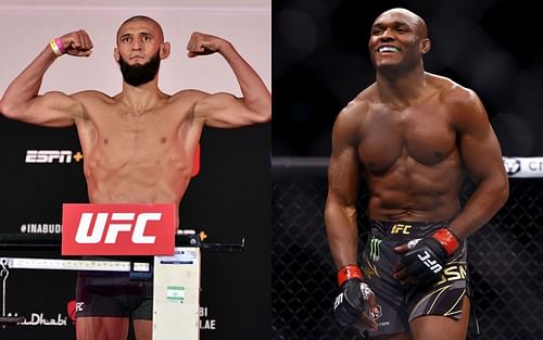 Khamzat Chimaev(left) Kamaru Usman(right)