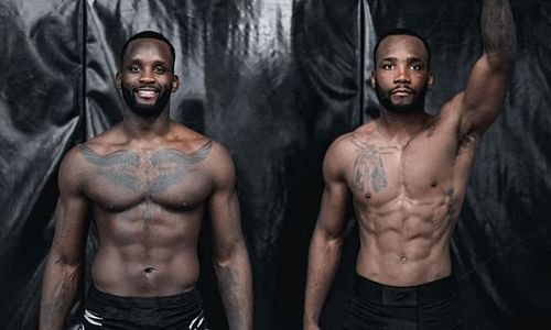 Fabian Edwards (L) with Leon Edwards (R)