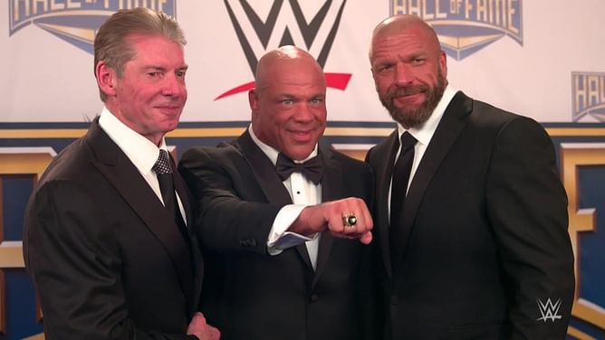 "I definitely would be interested" - Kurt Angle is keen on Hall of Famer's long-time role in WWE