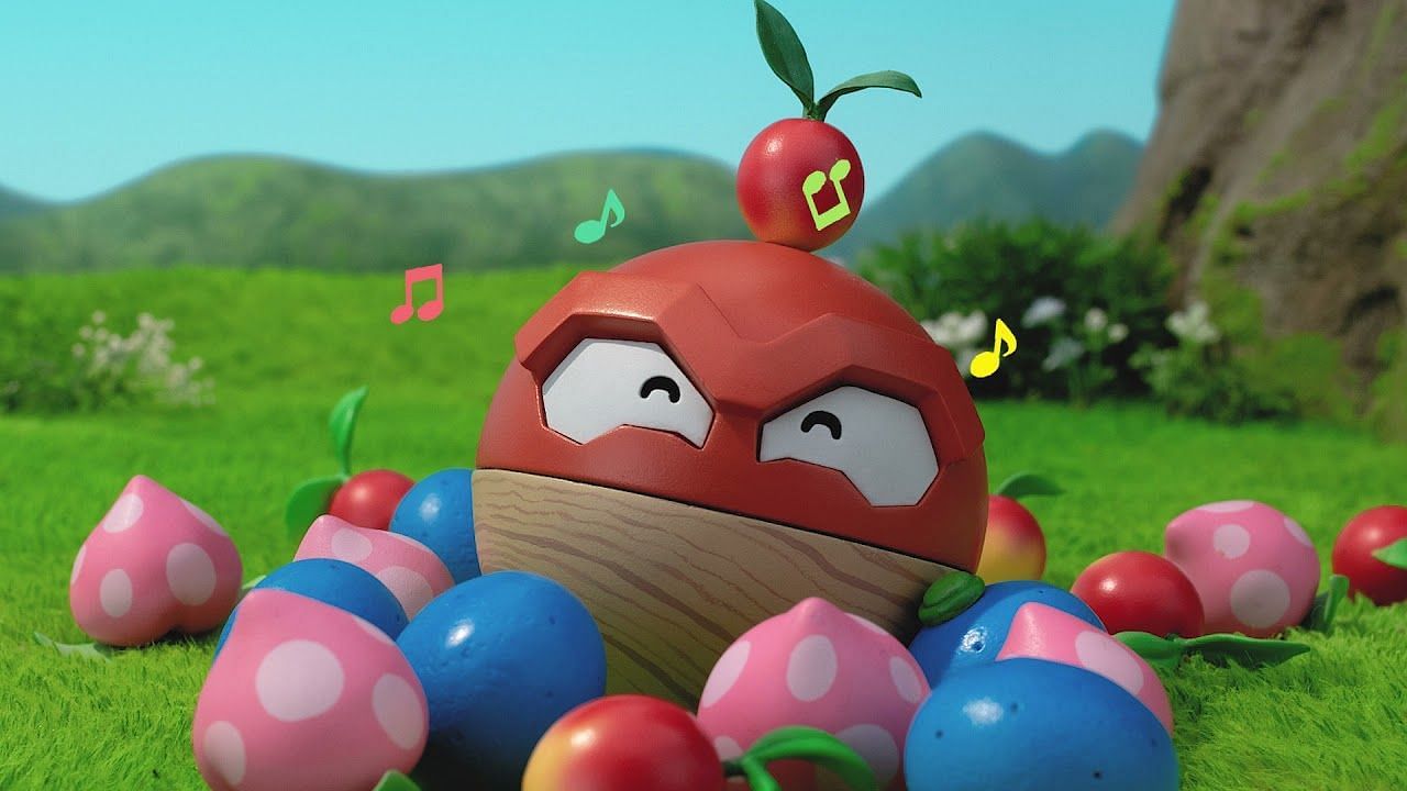 Hisuian Voltorb as it appears in the YouTube claymation special (Image via The Pokemon Company)