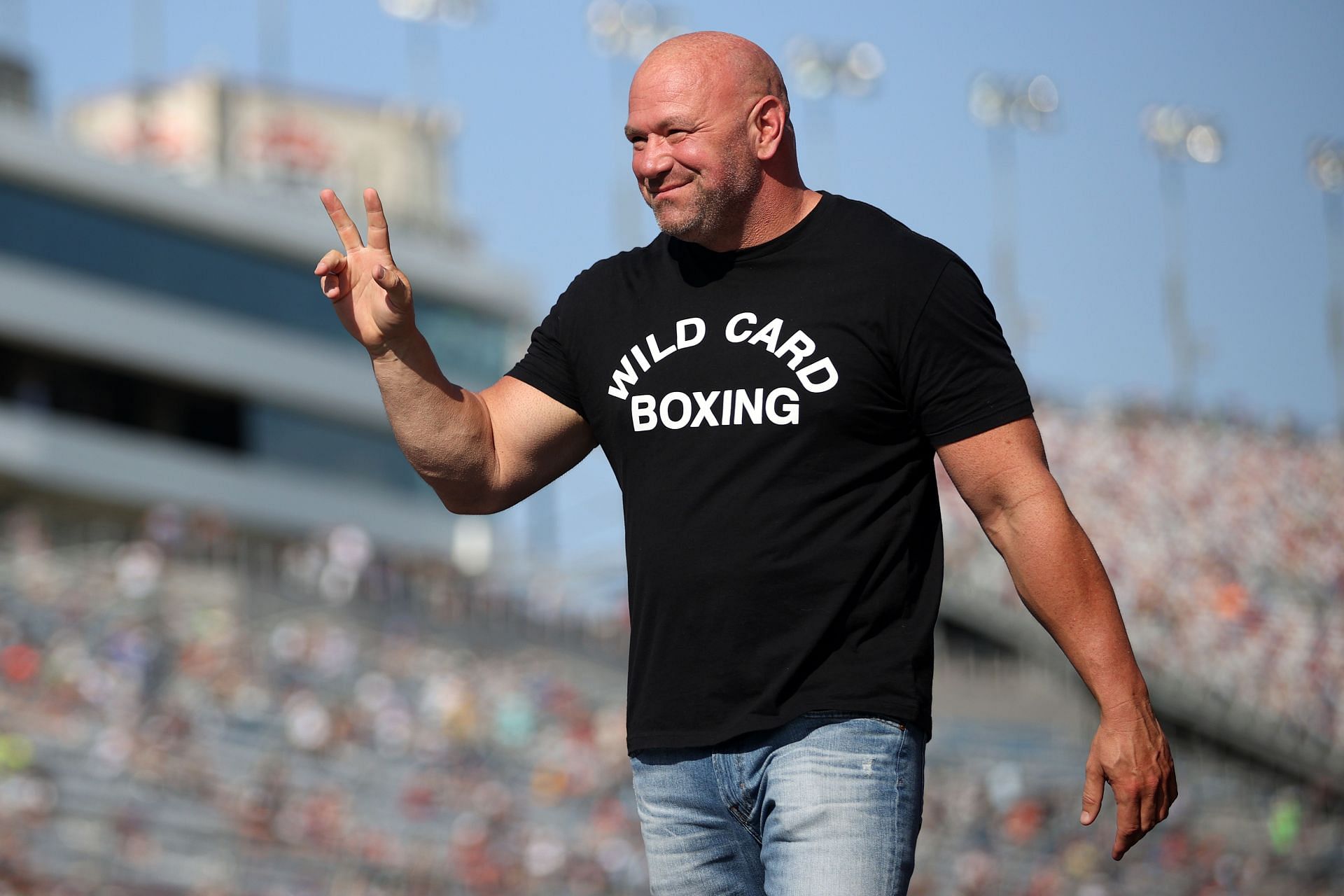 Dana White at NASCAR Cup Series South Point 400