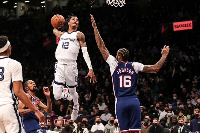 Watch: Ja Morant explodes for one-handed dunk at Barclays Center en route to 36-point performance against the Brooklyn Nets