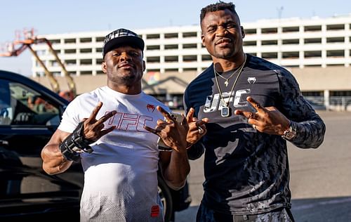 Kamaru Usman (left) & Francis Ngannou (right) [Image Credits- @ufc on Twitter]