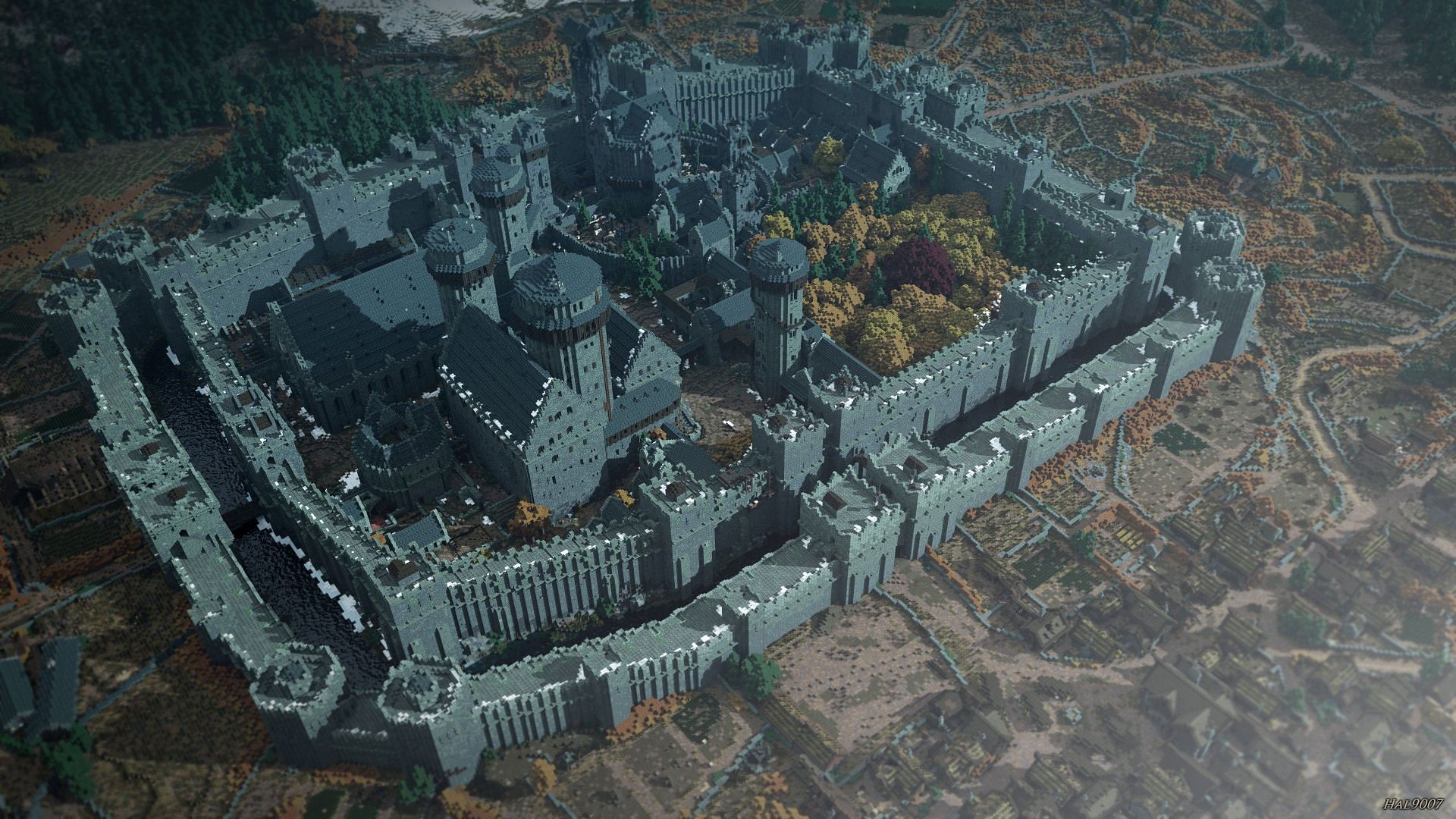Winterfell in WesterosCraft (Image via @WesterosCraft Twitter)