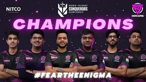 5 key points to take from Enigma Gaming's performance in the Valorant Conquerors Championship India Qualifiers 1