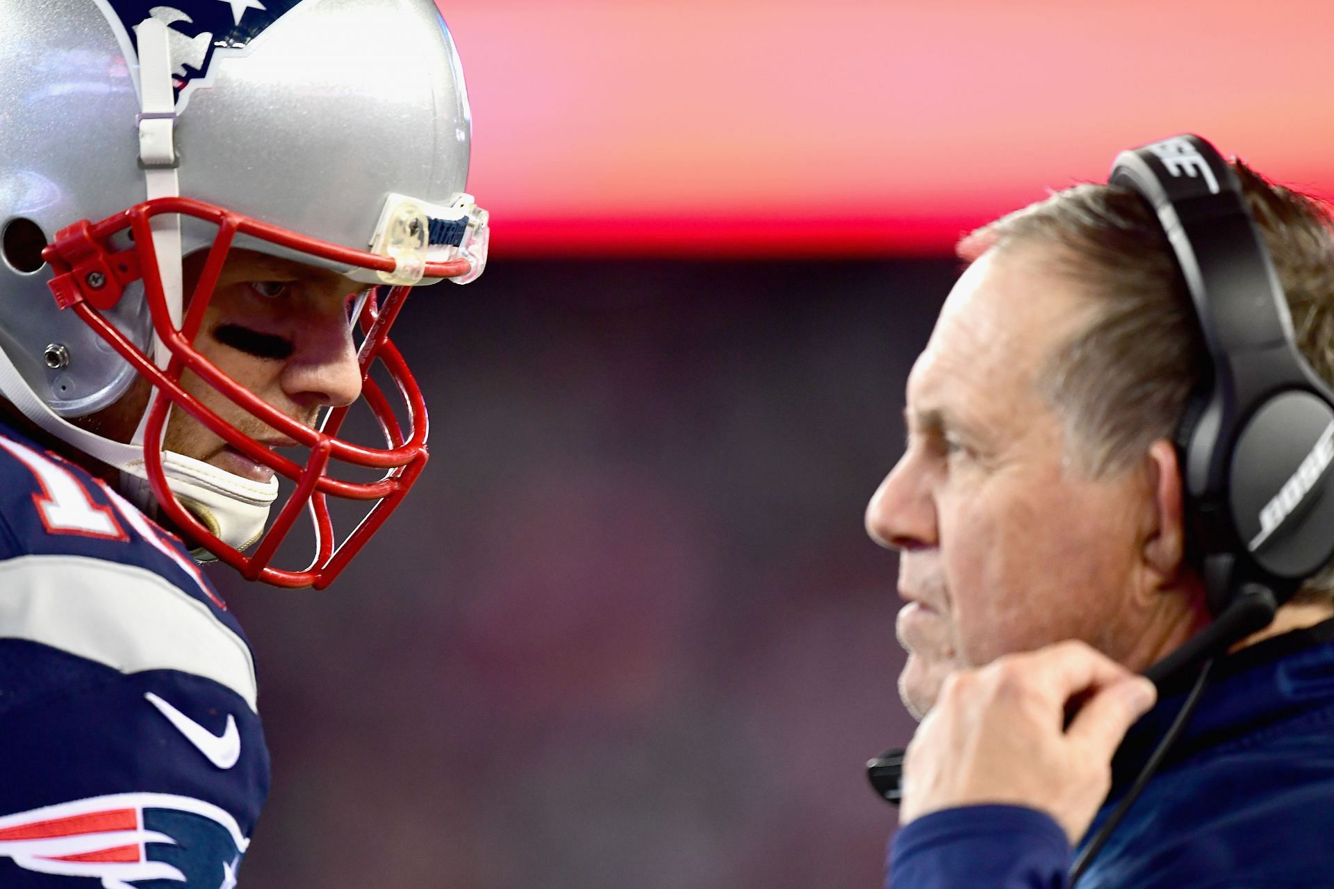 Former New England Patriots QB Tom Brady and head coach Bill Belichick