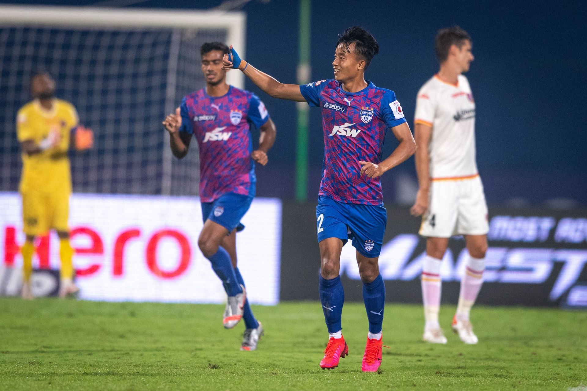 Bengaluru FC&#039;s Roshan Singh reacts during the game against SC East Bengal. [Credits: ISL]