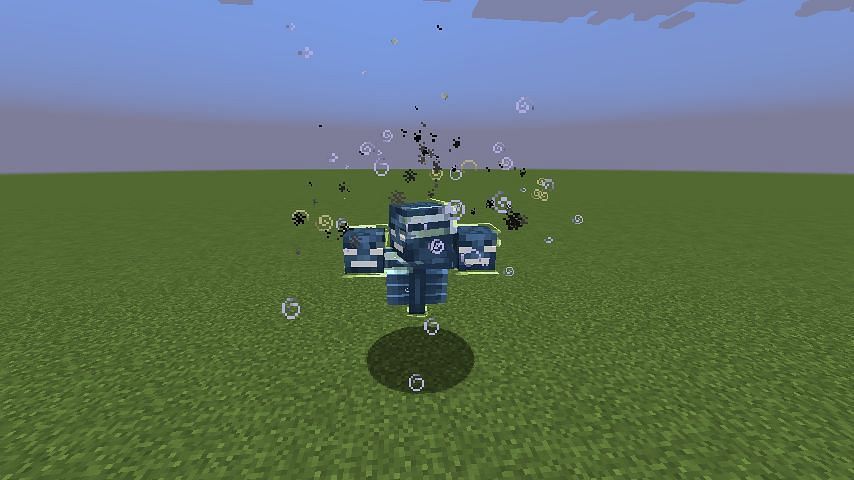 Wither with blue armor (Image via Minecraft Wiki)