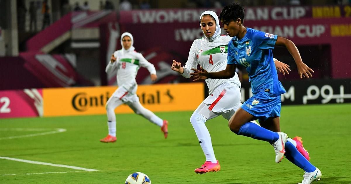 Iran held India to a goalless draw in their first game in the AFC Women&#039;s Asian Cup 2022. (Image: AFC)