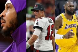 Carmelo Anthony reveals Tom Brady and Buccaneers comparison LeBron James made in Lakers dressing room