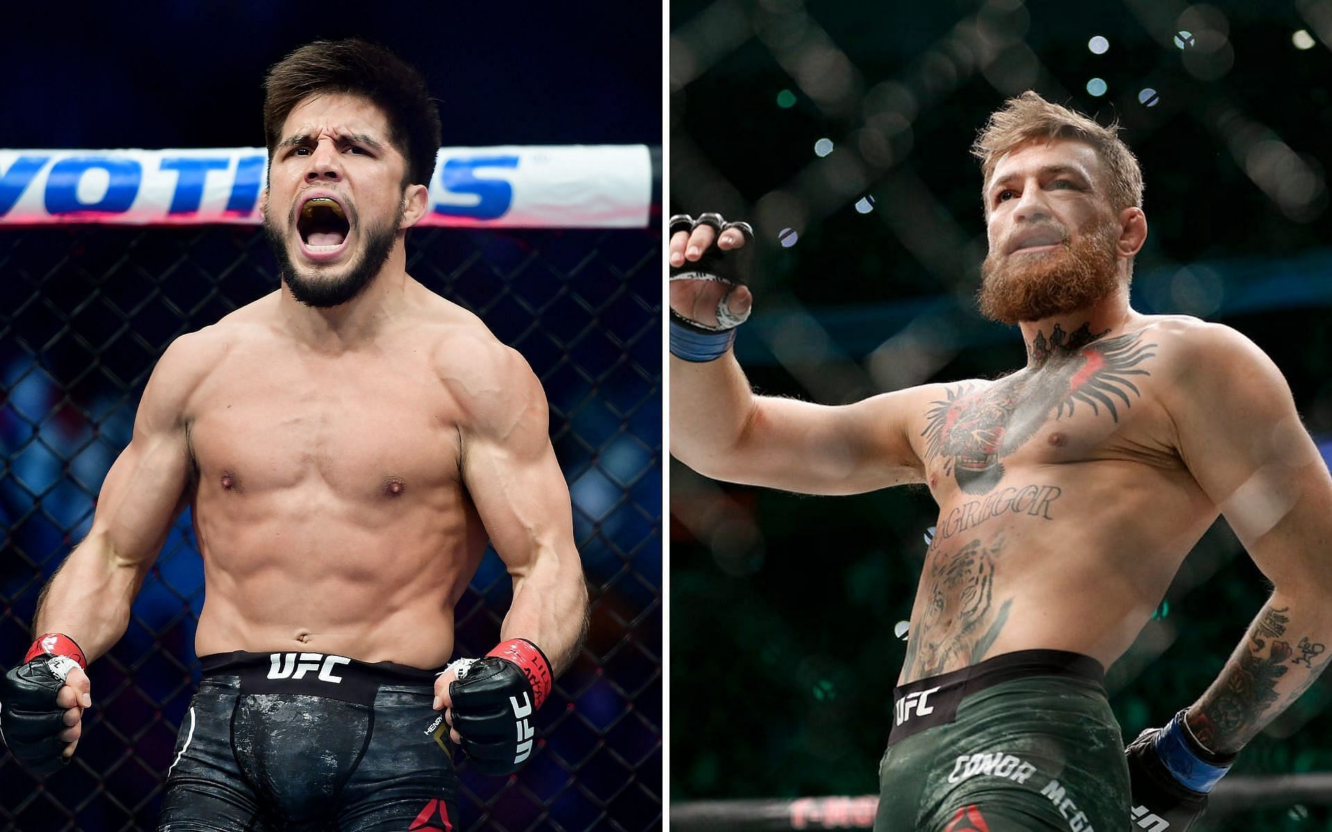 Henry Cejudo has taken a shot at Conor McGregor (right)