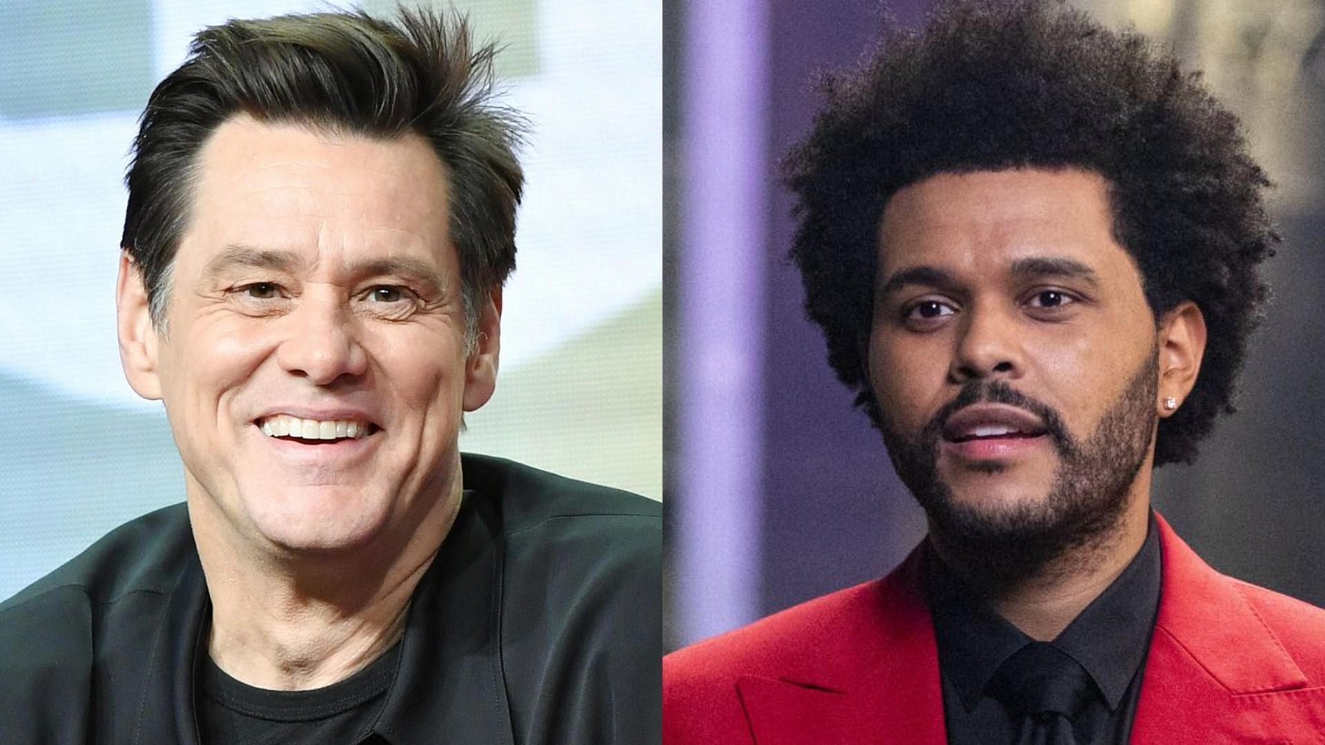 The Weeknd&#039;s new album features Jim Carrey (Images via Getty Images)