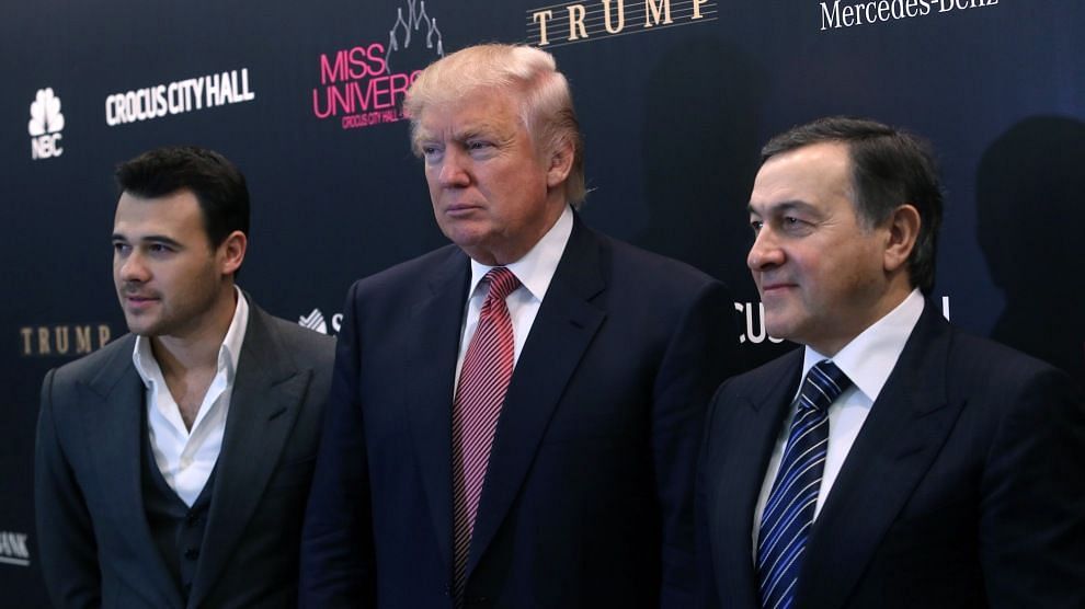 Aras Agalarov and Emil Agalarov with Donald Trump (Image via Getty Images)