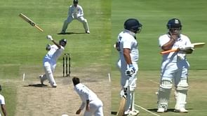 [Watch] Rishabh Pant's bat flies off his hand, he picks it up and pays his respects in 3rd India vs South Africa Test