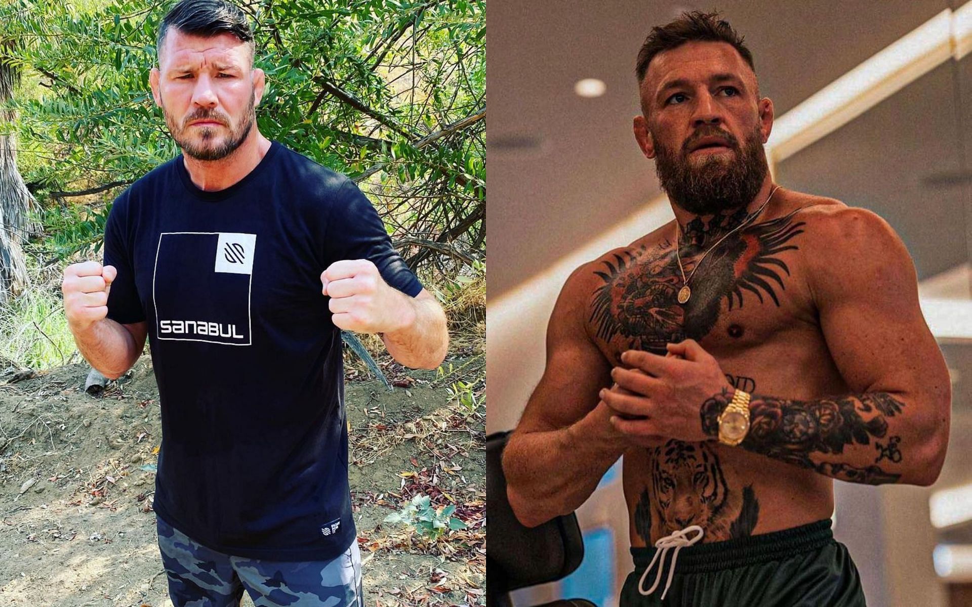 Michael Bisping (left) and Conor McGregor (right) [Image Courtesy: @mikebisping and @thenotoriousmma on Instagram]