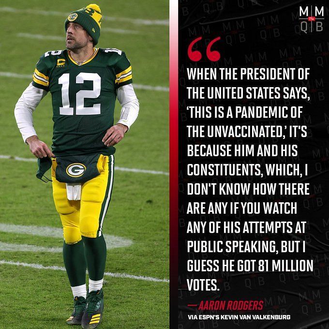 Aaron Rodgers trashed Joe Biden in ESPN interview