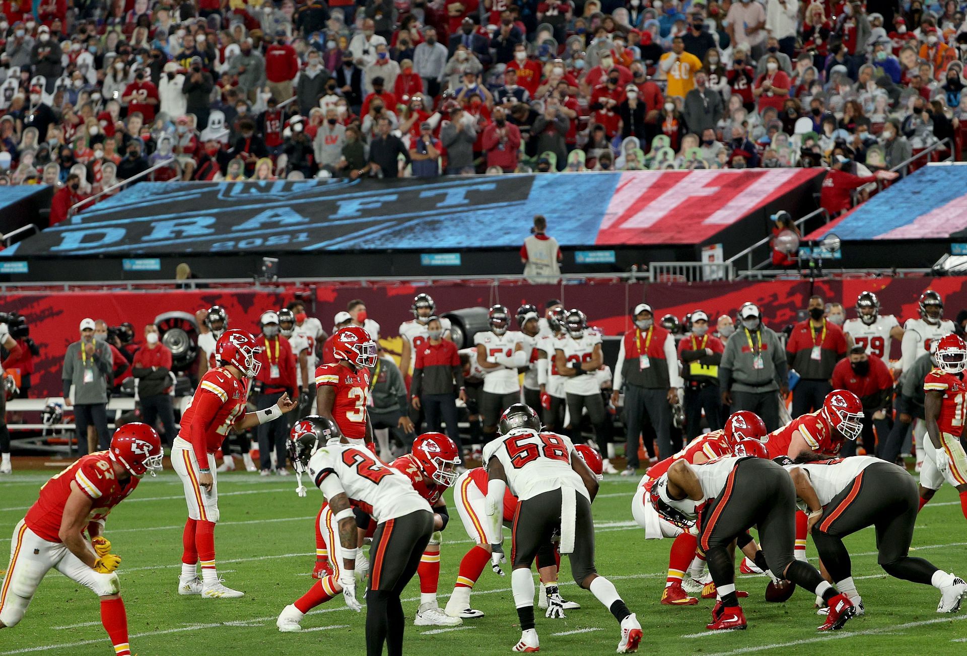 Chiefs and Buccaneers at Super Bowl LV