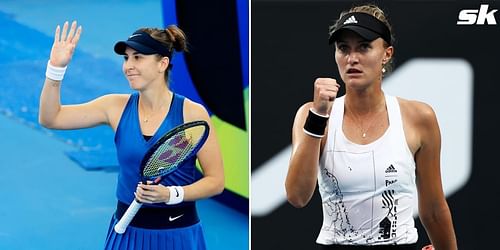 Belinda Bencic (L) & Kristina Mladenovic are familar foes